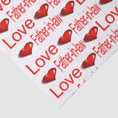 Valentijnsdag Weefselpapier Liefde Vader in de wet Tissuepapier (Detail)