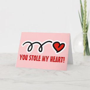 Valentijnsdag Wenskaart - Je hebt mijn hart gestol Feestdagen Kaart