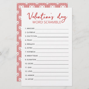 Valentijnsdag Word Scramble Game-game