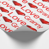 Valentijnsdag Wrapping Paper Love Granny Hearts Cadeaupapier (Hoek)