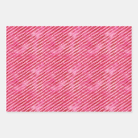 Valentijnsdag X en O Inpakpapier Vel (Voorkant 3)