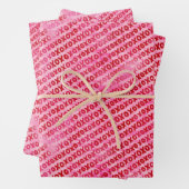 Valentijnsdag X en O Inpakpapier Vel (In situ)