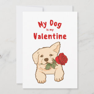 Valentijnsdag XOXO Schattige Huisdier Puppies Hond Feestdagenkaart