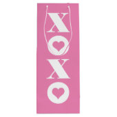 Valentijnsdag XOXO Wijn Cadeautas (Achterkant)