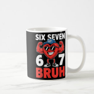 Valentijnsdag Zes Zeven Bruh 67 Meme Grappige Vale Koffiemok