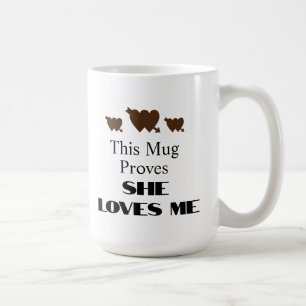 Valentijnsdag Zij Houdt Van Mij Grappige Quote Koffiemok