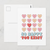 Valentijnsdag Zo Gelukkig Dat Je Bestaat Briefkaart (Voorkant / Achterkant)