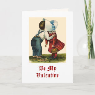 Valentijnsdag zoenende Kaart