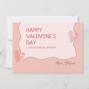 Valentijnsdag Zoete Vakantiegroet Feestdagenkaart