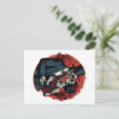 Valentijnsdag zombies liefde briefkaart (Staand voorkant)