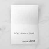 Valentijnsdag zwangerschapsaankondiging Kaart (Binnen)