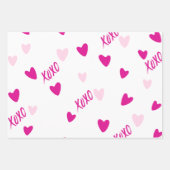 Valentijnsdagen, harten & bogen inpakpapier vel (Voorkant 3)