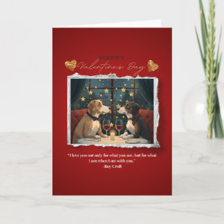 Valentijnsdagkaart - blanco binnenkant feestdagen kaart