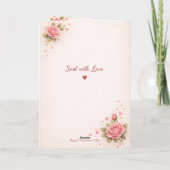 Valentijnsdagkaart Kaart (Achterkant)