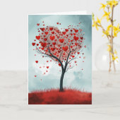 Valentijnsdagkaart - Mijn Liefde Groeit Kaart (Gele Bloem)