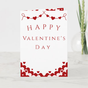 Valentijnsdagkaart, romantische feestdaggroet kaart