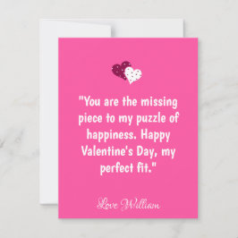 Valentijnsdagkaart voor romantische massage person feestdagenkaart