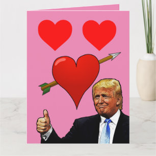 VALENTIJNSDAGKAARTEN VAN DONALD TRUMP KAART
