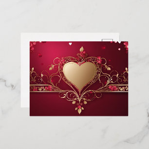 Valentijnsdagontwerp Folie Feestdagen Briefkaart