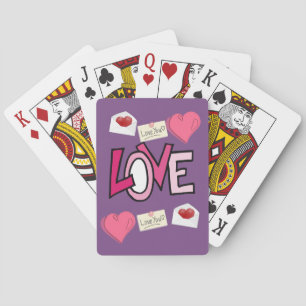 Valentijnse afspeelkaartdeck pokerkaarten