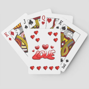 Valentijnse afspeelkaartdeck pokerkaarten