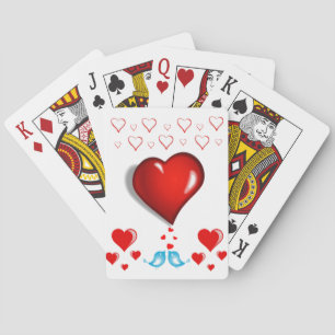 Valentijnse afspeelkaartdeck speelkaarten