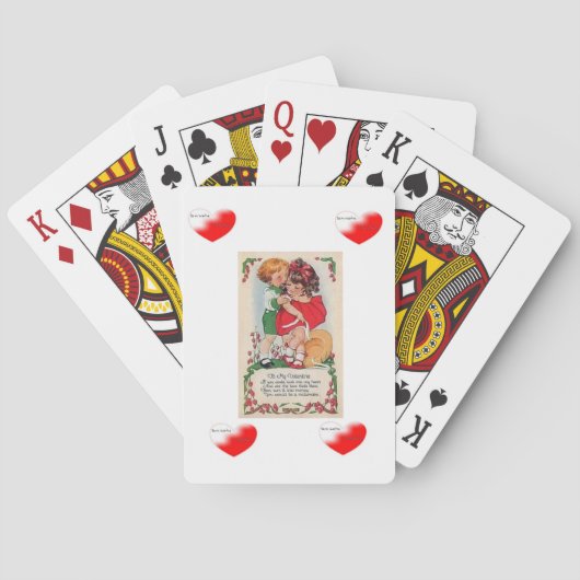Valentijnse afspeelkaartdeck speelkaarten (Achterkant)