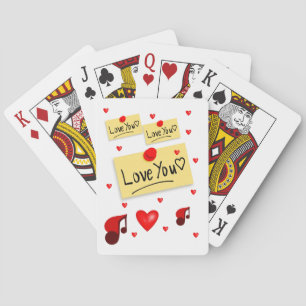 Valentijnse afspeelkaartdeck speelkaarten