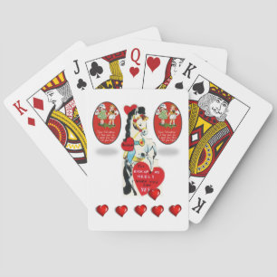 Valentijnse afspeelkaartdeck speelkaarten