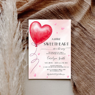 Valentijnse Baby shower uitnodiging