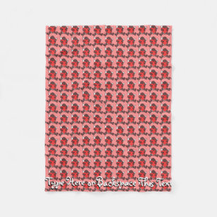 Valentijnse beugels voor Afrikaanse Cupid-tapes Fleece Deken