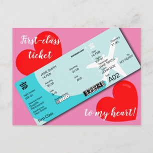 Valentijnse binnenschipinstapkaart briefkaart