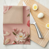 Valentijnse bloei theedoek (Quarter Fold)