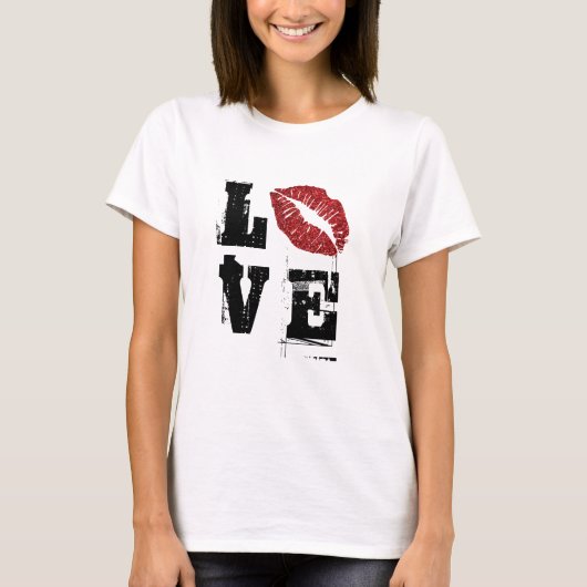 Valentijnse cadeaus voor haar - Stacked Love T-shi T-shirt (Voorkant)