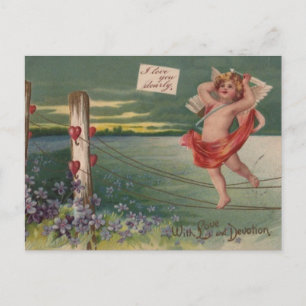- Valentijnse Cherub - Liefde & Devotie Feestdagenkaart