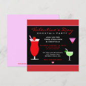 Valentijnse cocktail Party Kaart (Voorkant / Achterkant)