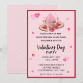 Valentijnse Cupcakes, koekjes en Sweets Party Kaart (Voorkant / Achterkant)