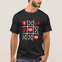 Valentijnse Dog Dad Ma Tic Tac Toe I Luv Dogs