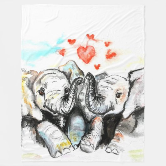 Valentijnse ❤ - fleece deken (Voorkant)