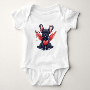 Valentijnse Franse Bulldog Cupid Romper