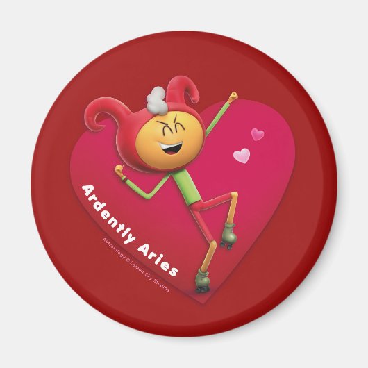 Valentijnse Fridge Magnet voor Aries Magneet (Voorkant)