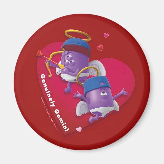 Valentijnse Fridge Magnet voor Gemini Magneet (Voorkant)