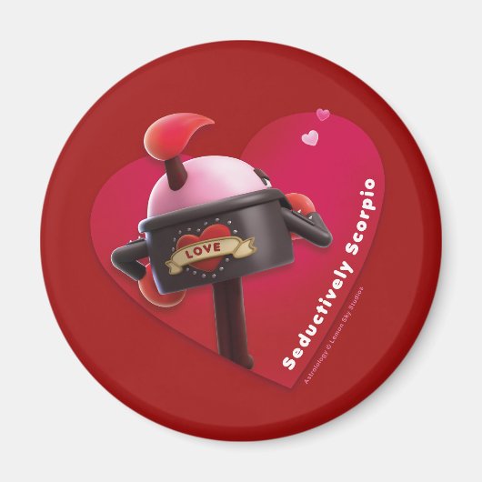 Valentijnse Fridge Magnet voor Scorpio Magneet (Voorkant)