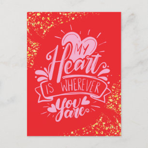 Valentijnse gevangenis Lange afstand Gezegden Roze Feestdagenkaart