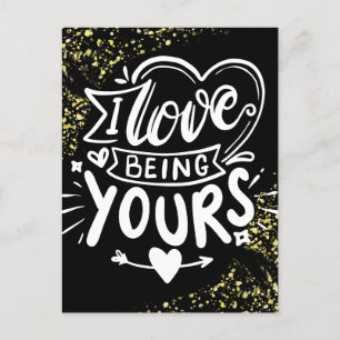 Valentijnse gevangenis lange afstand zwart goud feestdagenkaart