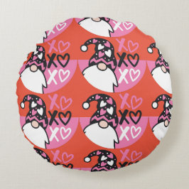 Valentijnse Gnome Rond Kussen