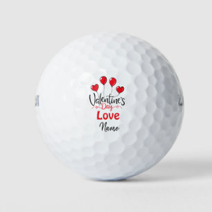 Valentijnse goufer met liefde voor jou golfballen