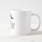 Valentijnse Grafische Mustache My Dashing Hubby He Extra Grote Beker (Rechts)