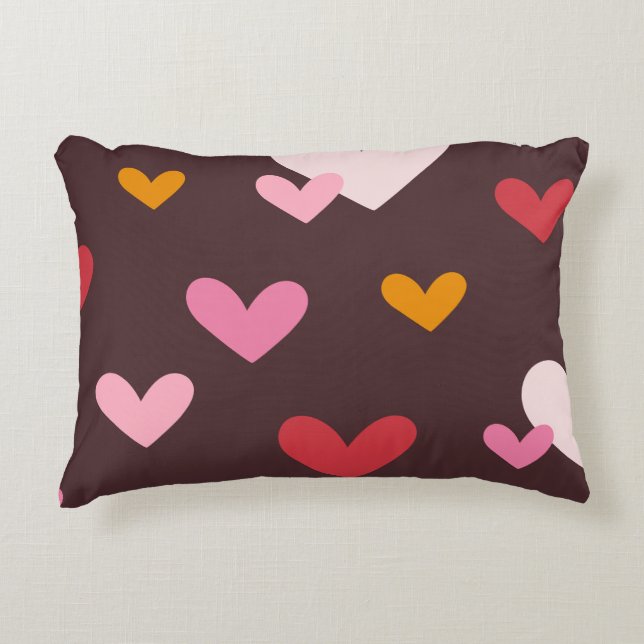 Valentijnse harten Aflutter Accent Kussen (Voorkant)
