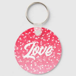 Valentijnse harten en liefde sleutelhanger